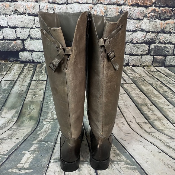 Vince Camuto Heeled Knee High  Leather Boots - Picture 4 of 8